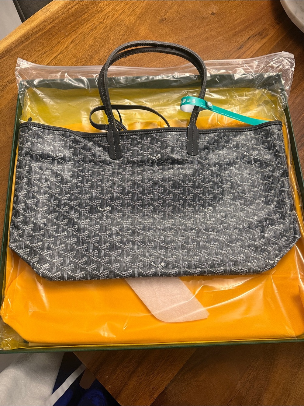 GOYARD Gray Patterned Tote Bag